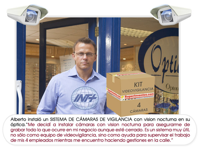 Sistema de vigilancia para interior con visión nocturna