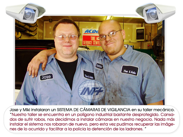 Videovigilancia para interior con 8 cámaras domo infrarrojos.