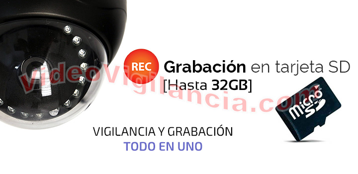 Cámara IP Wifi con grabación HD en tarjeta microSD interna.