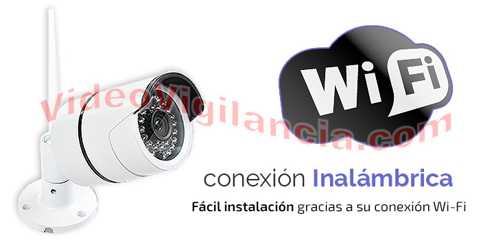 Cámara IP de exterior con conexión Wifi a Internet.