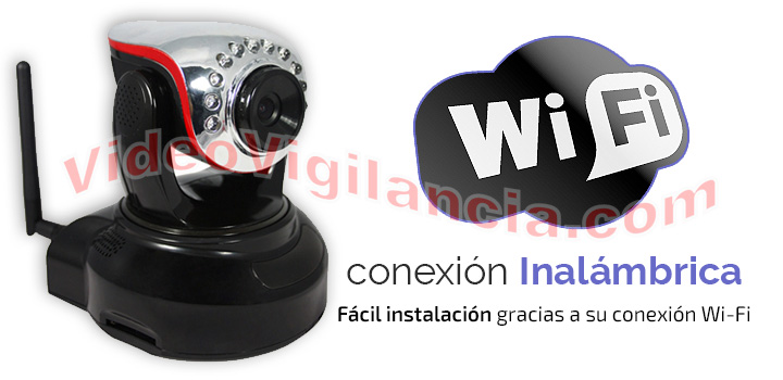 Cámara IP con conexión Wifi a Internet.