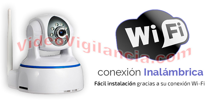 Cámara IP con conexión Wifi a Internet.