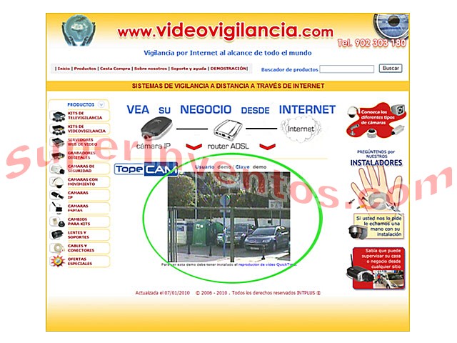 Integre su cámara IP en su propia web corporativa o personal.