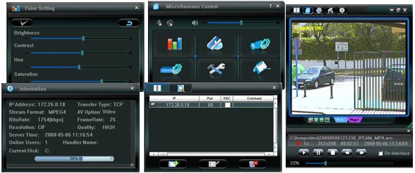 La camara IP incluye un completo software de gestión y grbación totalmente gratuito.