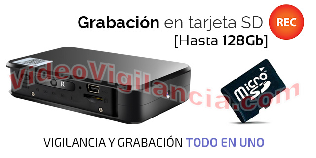 Cámara IP Wifi con grabación en tarjeta microSD interna.