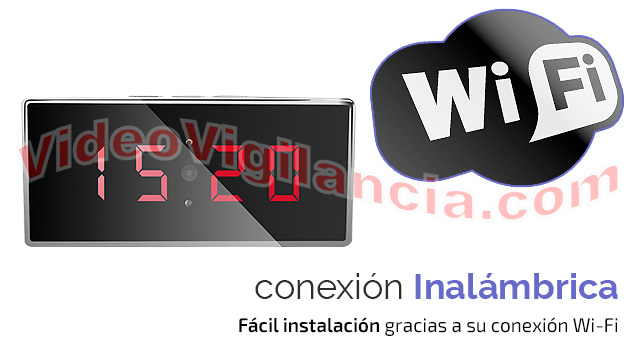 Cámara IP espía con grabación y conexión Wifi a Internet.