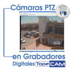 Grabador con conexión para cámaras PTZ.