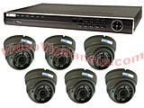 SISTEMA VIDEOVIGILANCIA 6 CÁMARAS FULL-HD DOMO VARIFOCAL