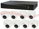 KIT VIDEOVIGILANCIA 8 CÁMARAS INTERIOR 960H