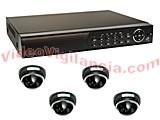 KIT VIGILANCIA 8 CANALES CON 4 CÁMARAS INTERIOR AMPLIABLE