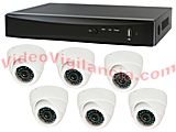 SISTEMA VIGILANCIA 8 CANALES AVANZADO H264 CON 6 CÁMARAS