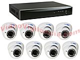 VIDEOVIGILANCIA 8 CÁMARAS DOMO VARIFOCALES AVANZADO