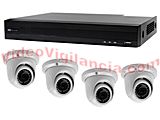 KIT VIDEOVIGILANCIA UHD 5 MEGAPIXELES 4 CÁMARAS AMPLIABLE