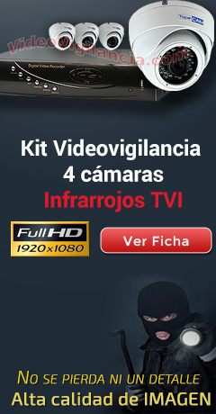 Kit videovigilancia Full HD TVI con infrarrojos