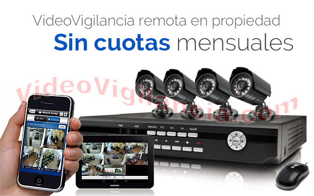 Videovigilancia en propiedad sin cuotas mensuales y directamente a su móvil.